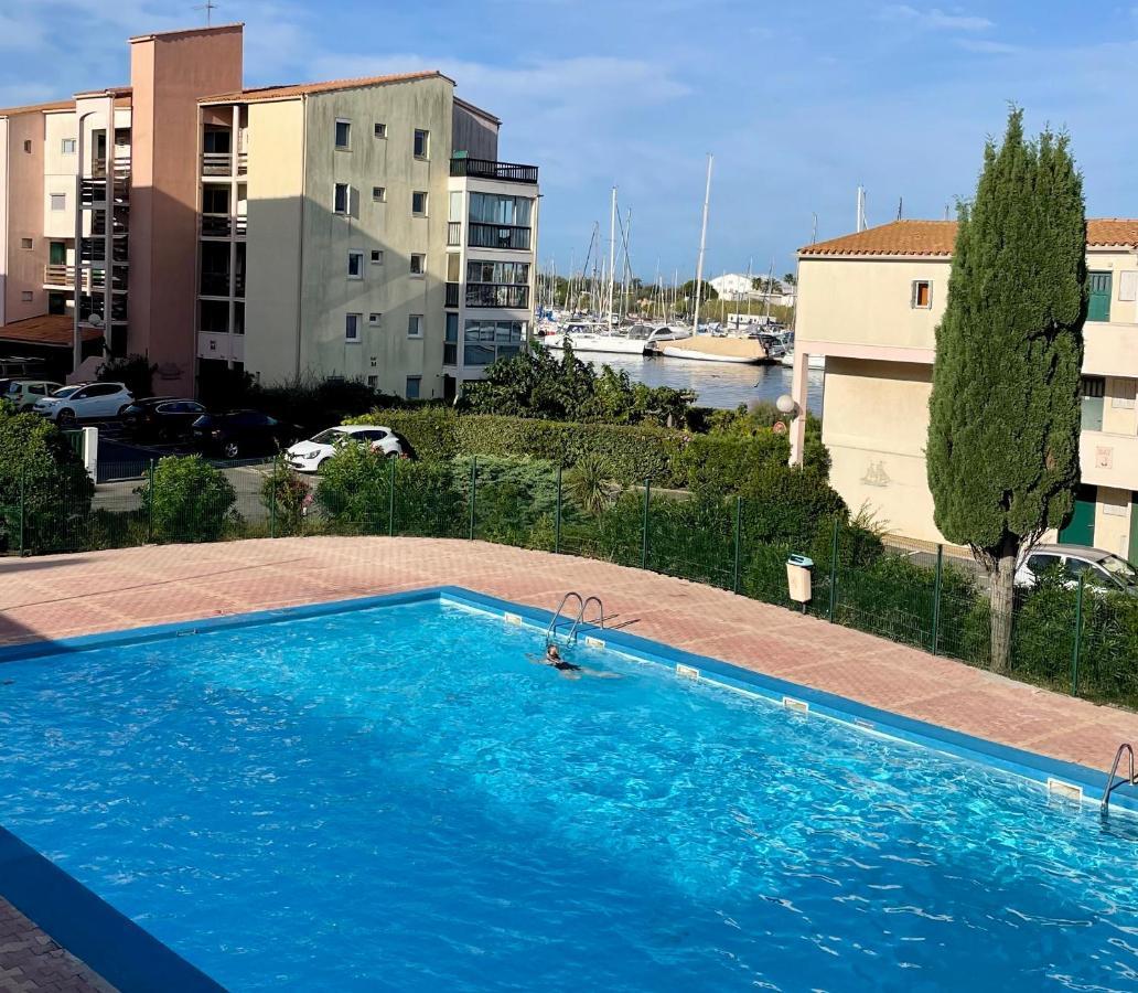 Studio face à la mer 4 couchages Piscine tennis parking privé - Vue magnifique sur la mer Agréable en toutes saisons Ile des pêcheurs - la Brigantine - Nouveau à la location Agde Exterior foto